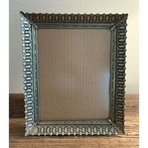Vintage Ornate Picture Frame Holds 8X10 Inches Velvet Backing